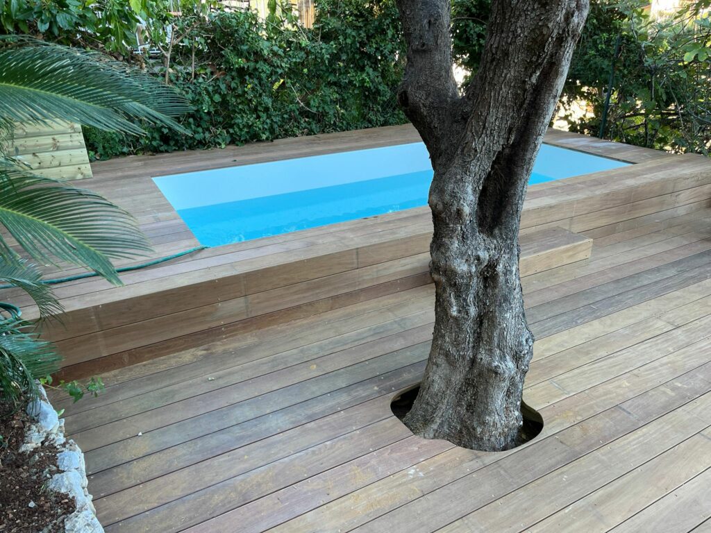 Piscine bois de moins de 10m², en 4x2m