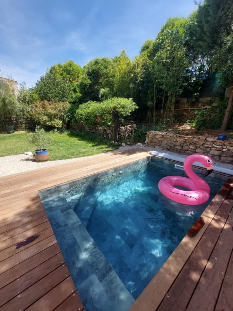 Piscine Alu enterrée avec pvc armé